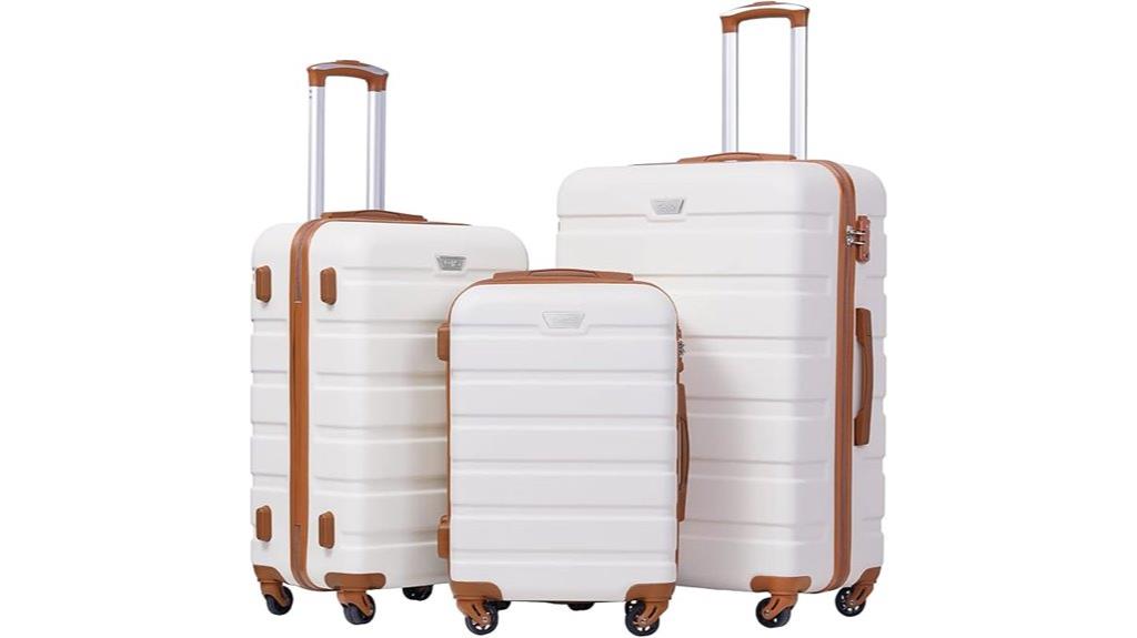 three piece hardshell luggage