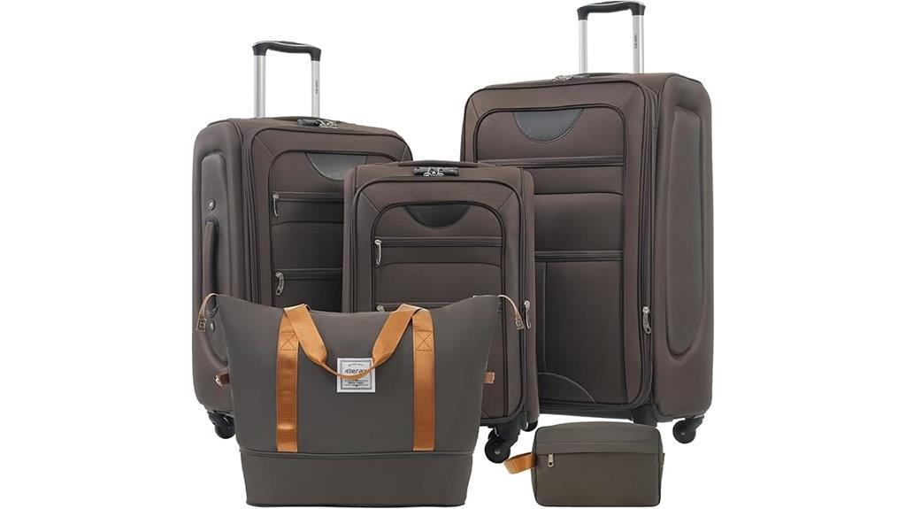 three piece softside luggage