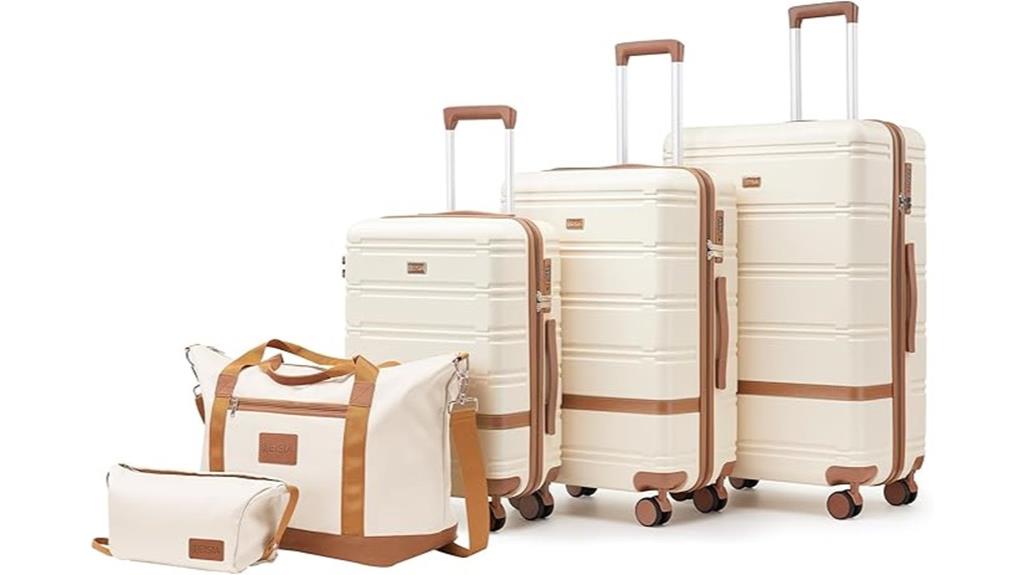 three piece spinner luggage set