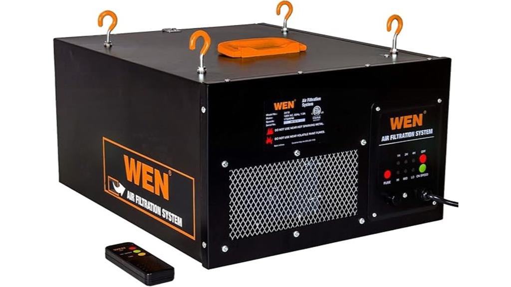 three speed remote air filter