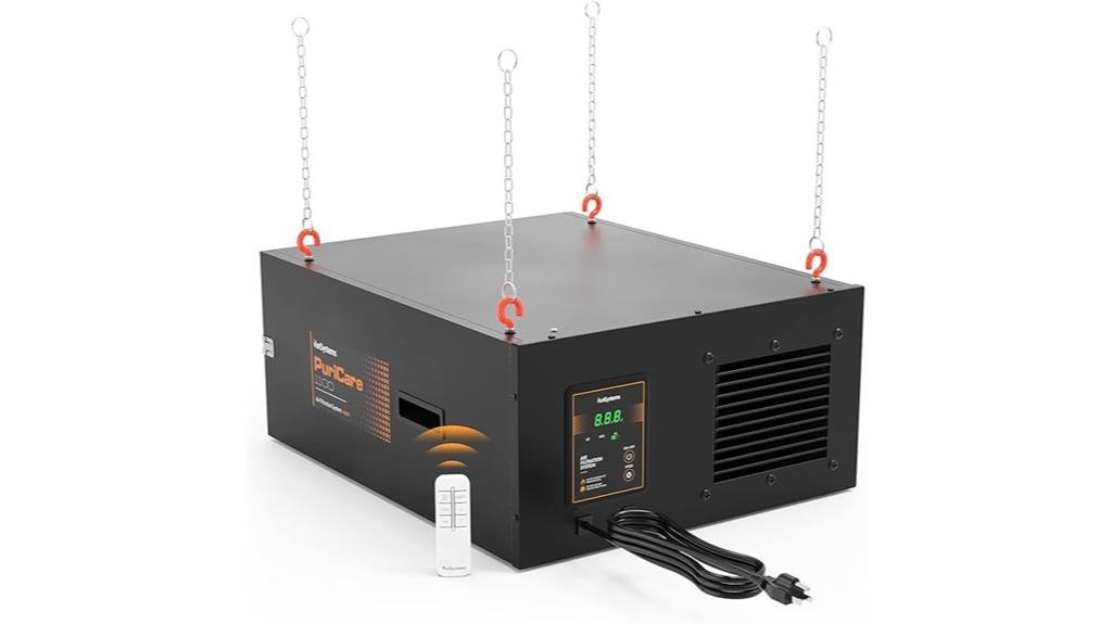 three speed remote air purifier