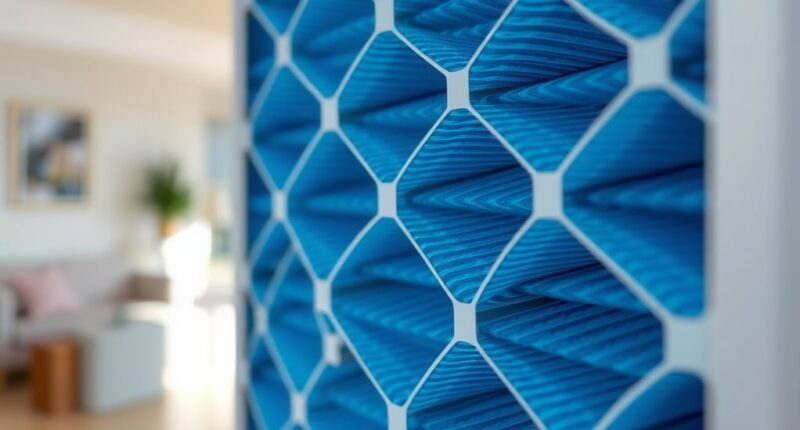 top furnace filter media