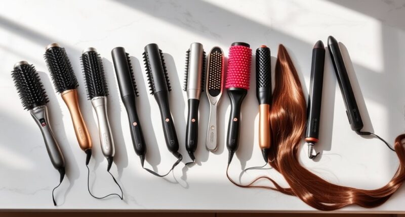 top luxury hair straightening brushes