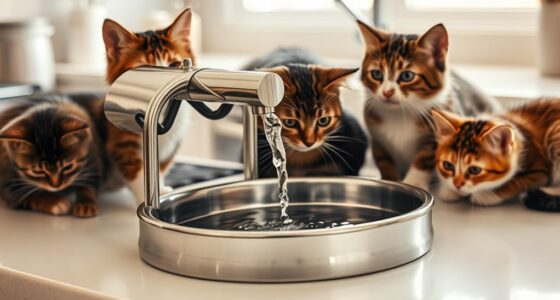 top stainless steel cat fountains