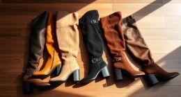 top wide calf knee high boots