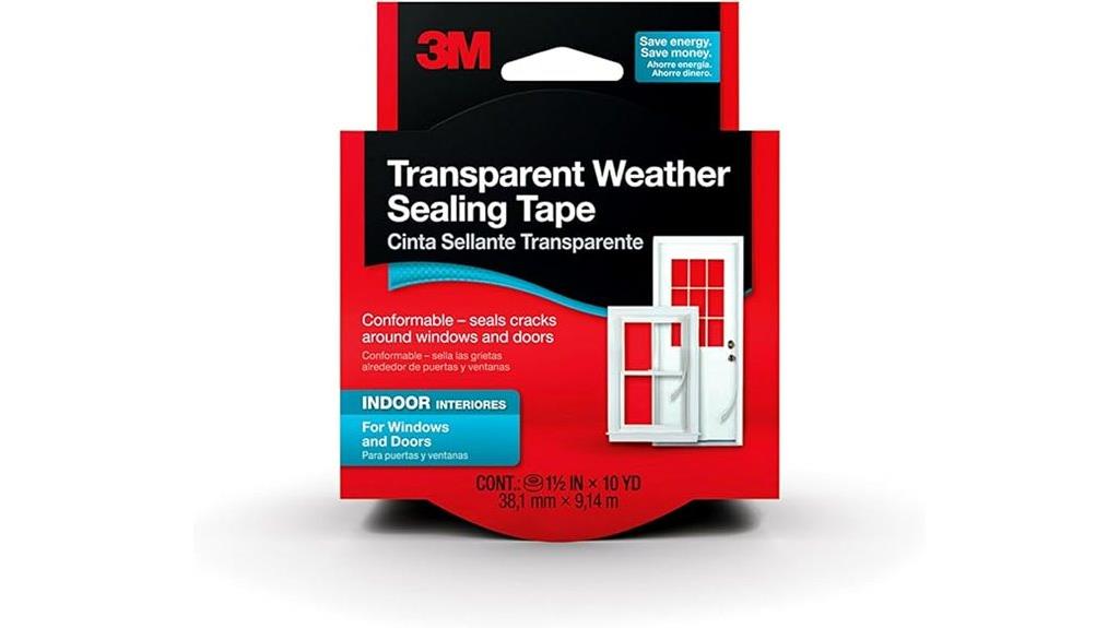 transparent weatherproof sealing tape