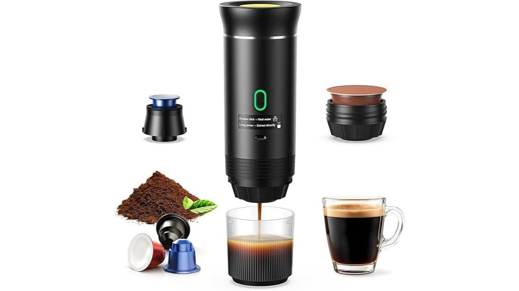 travel friendly espresso brewing