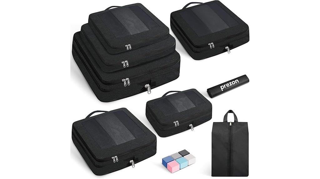 travel packing cubes set