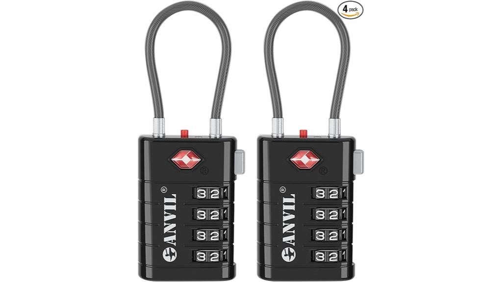 tsa approved 4 digit locks