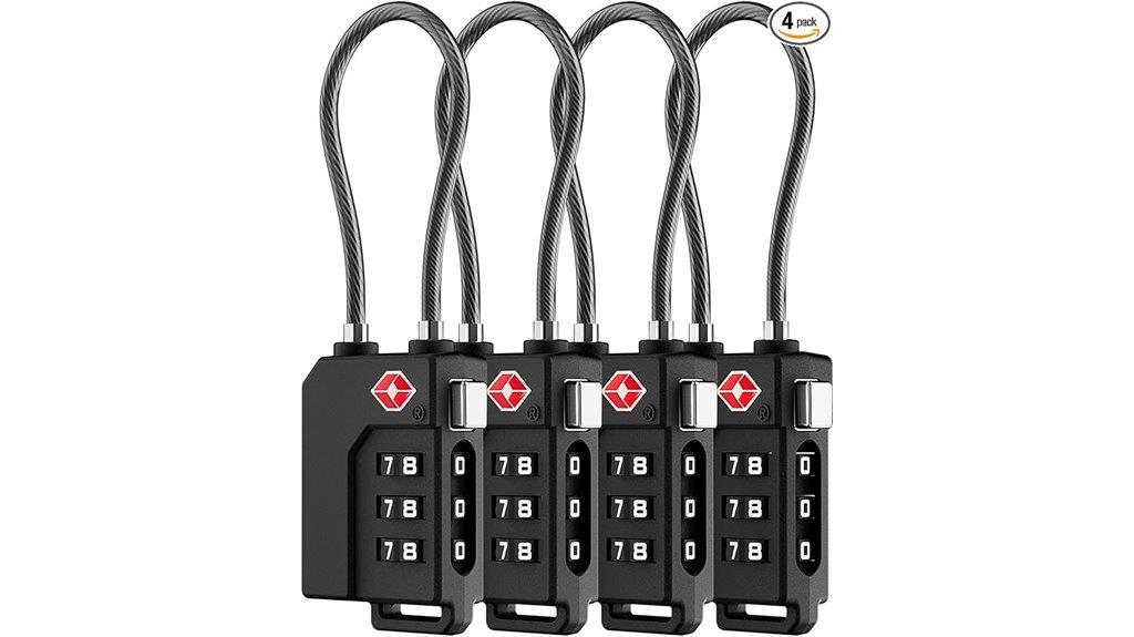 tsa approved luggage locks