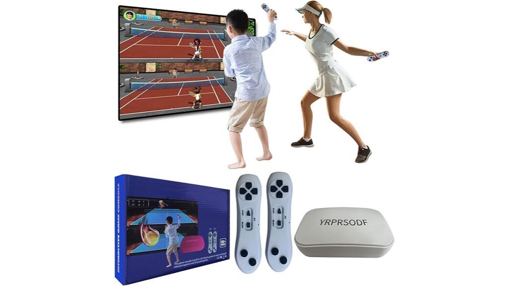 tv console with many games