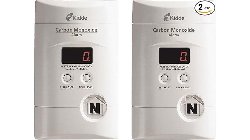 two pack carbon monoxide detectors