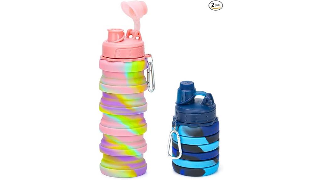 two pack collapsible bottles