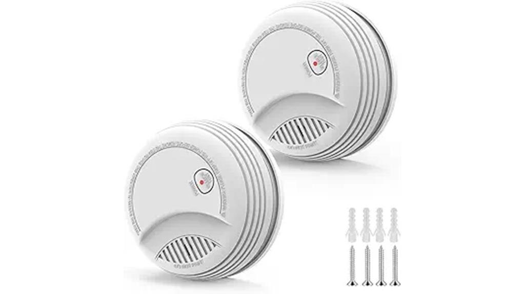 two smoke detectors pack