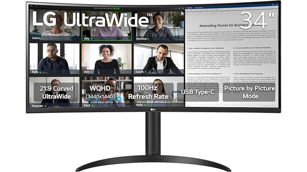 ultrawide curved wqhd monitor