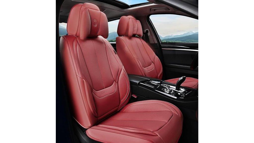 universal red car seat covers