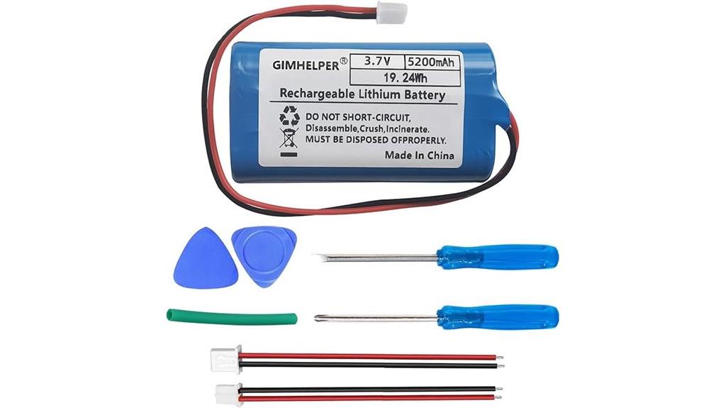 upgraded 5200mah lithium battery