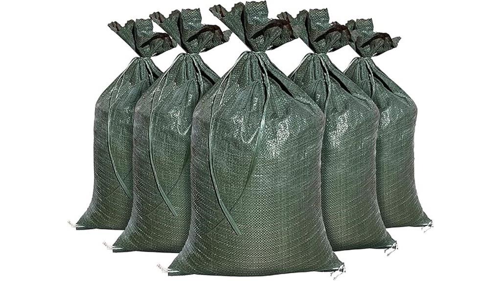 uv protected green sandbags