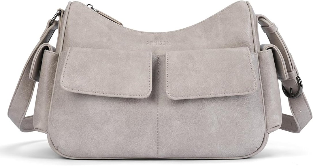 vegan leather shoulder bag