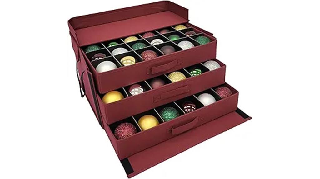 vermont 3 tray ornament box