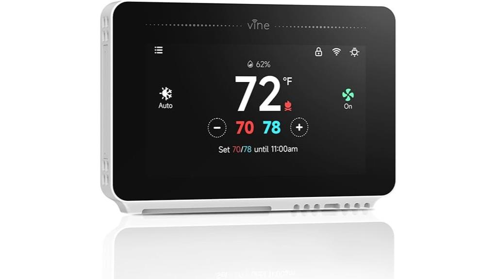 vine 4 3 inch touchscreen thermostat