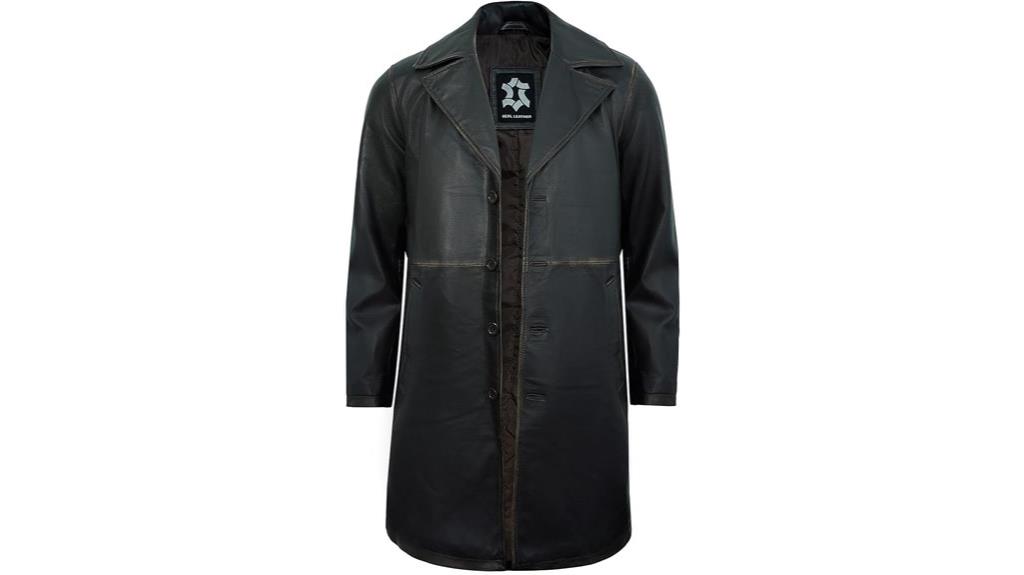 vintage lambskin leather coat