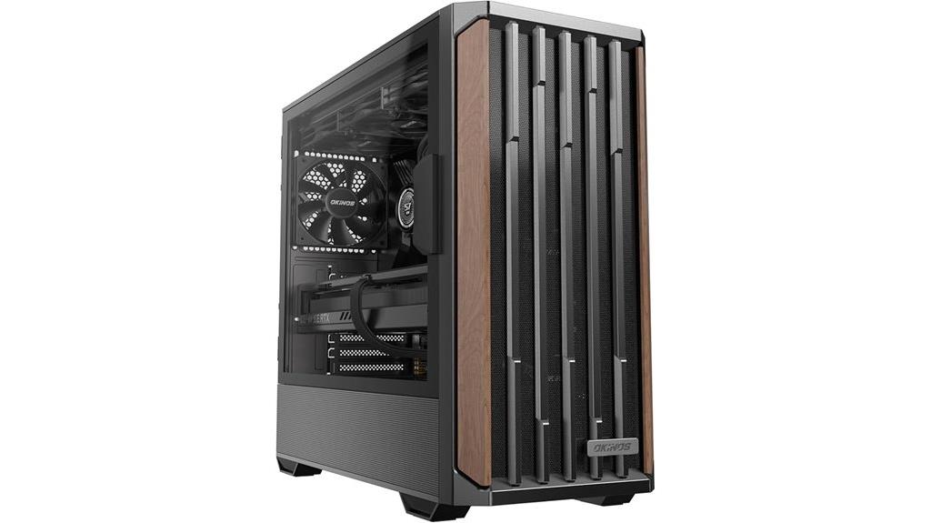 walnut wood pc case