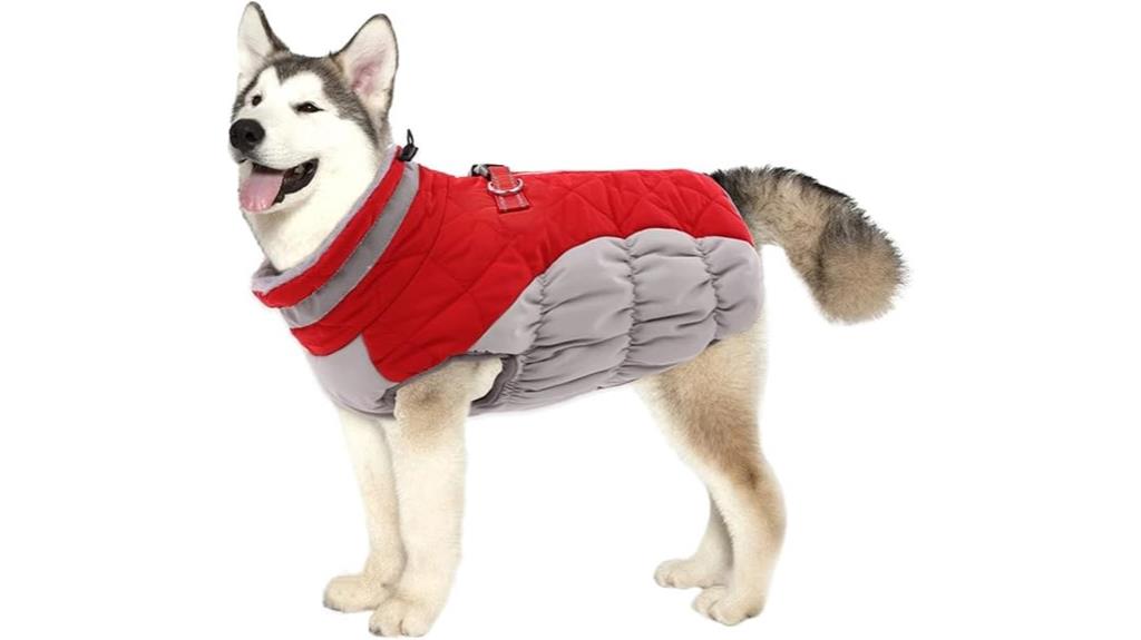 waterproof harness fleece vest