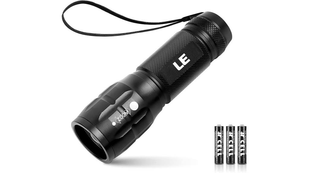 waterproof led flashlight included