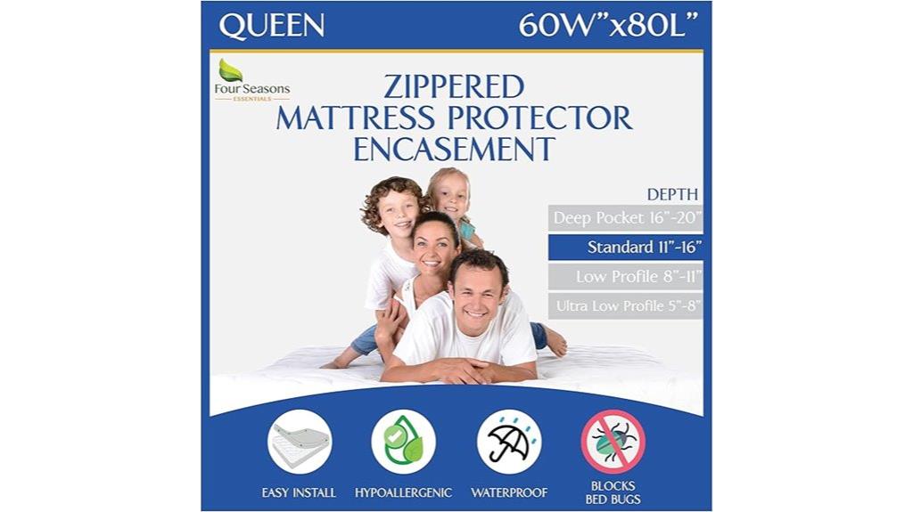 waterproof queen mattress cover