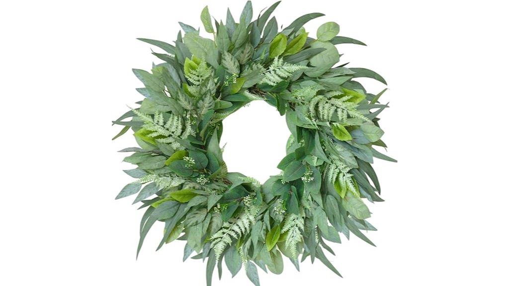 weatherproof uv eucalyptus wreath