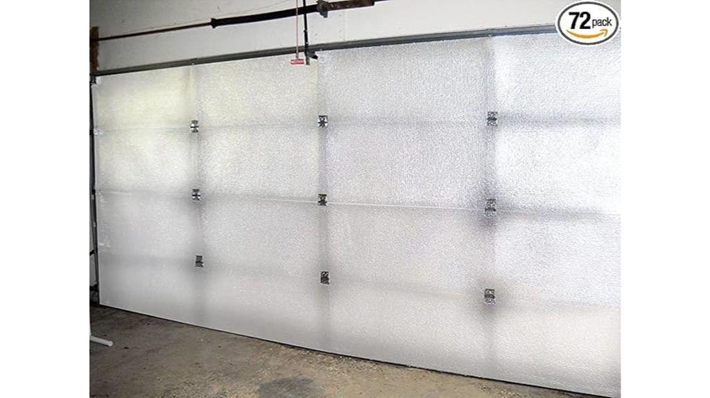 white foam garage insulation