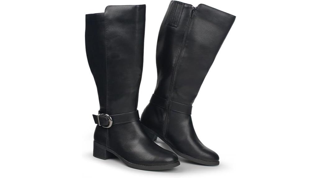 wide calf knee boots