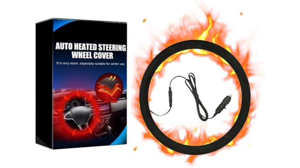 winter heated steering cover