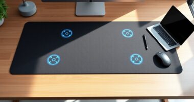 wireless charging desk mats