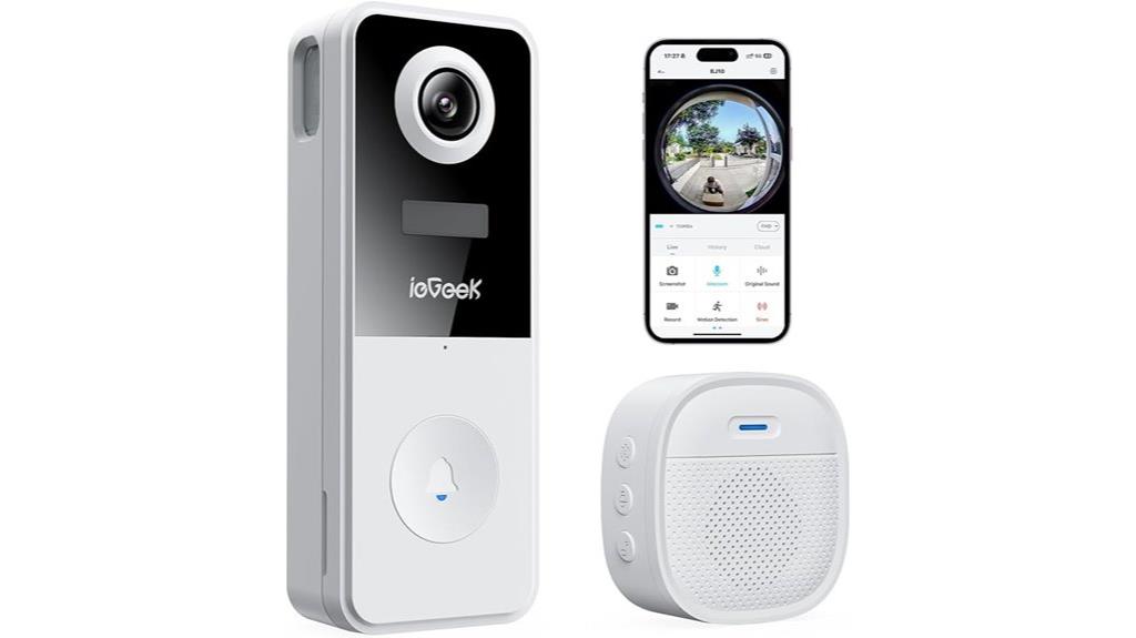 wireless video doorbell camera