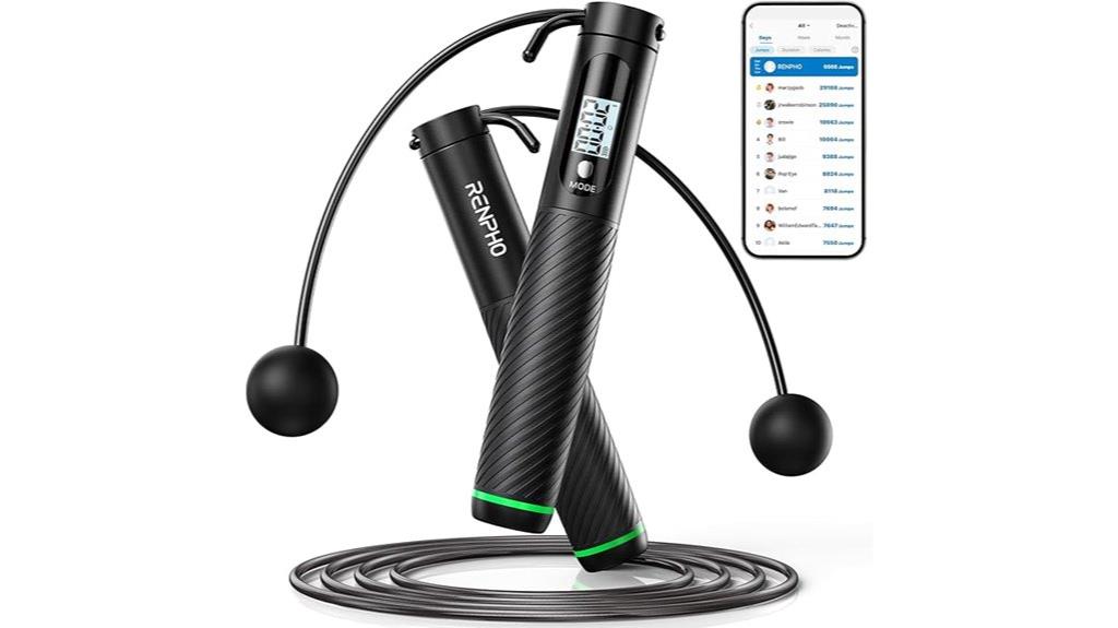 wireless weighted fitness jump rope