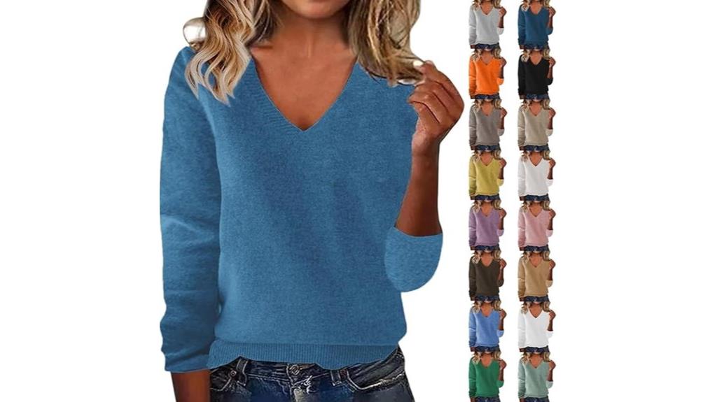 women s cashmere v neck sweaters