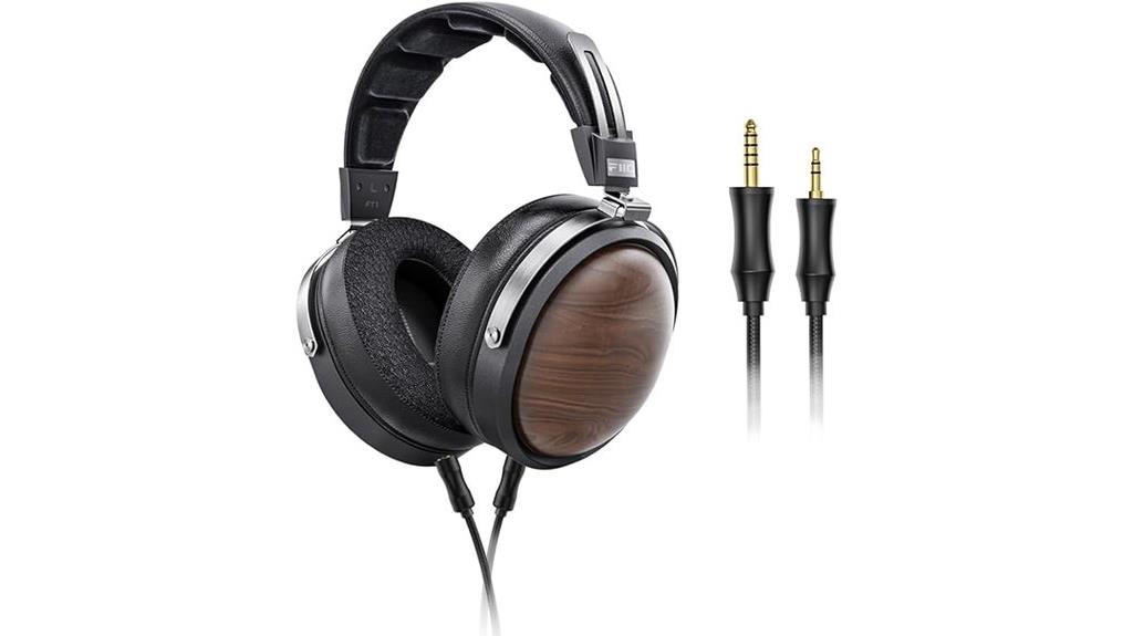 wood cup dynamic headphones