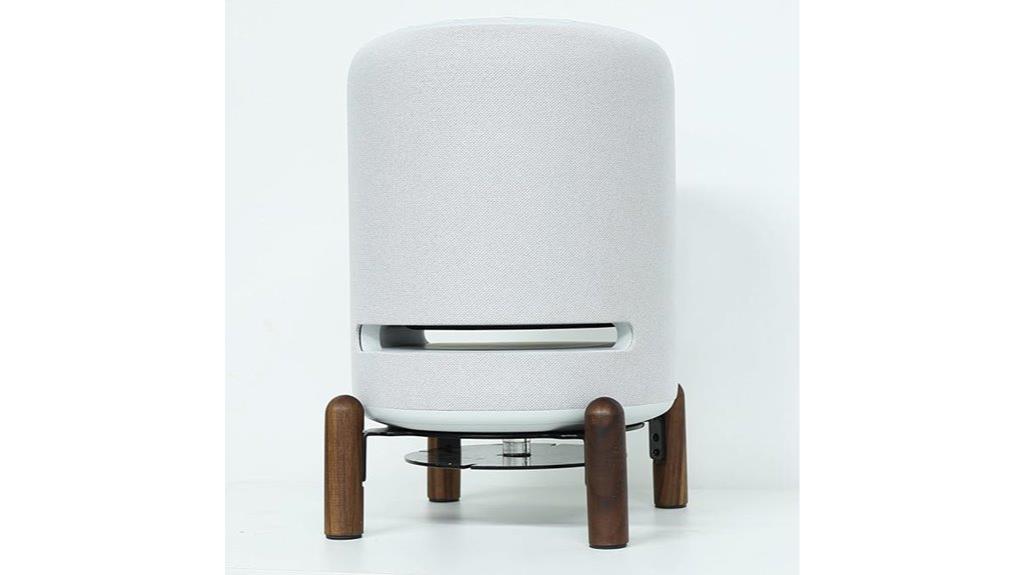 wooden echo speaker stand