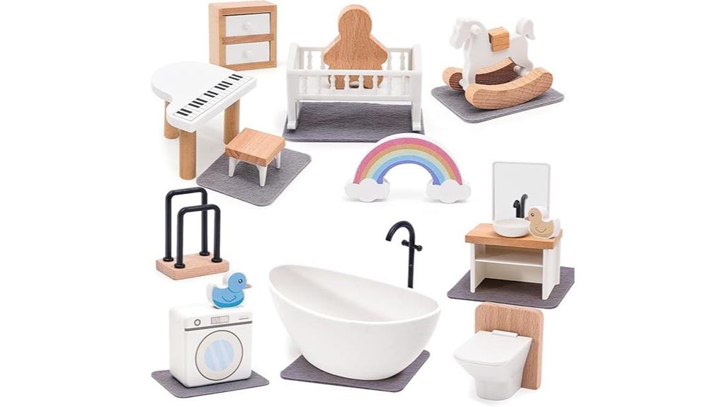 wooden kid s dollhouse furniture