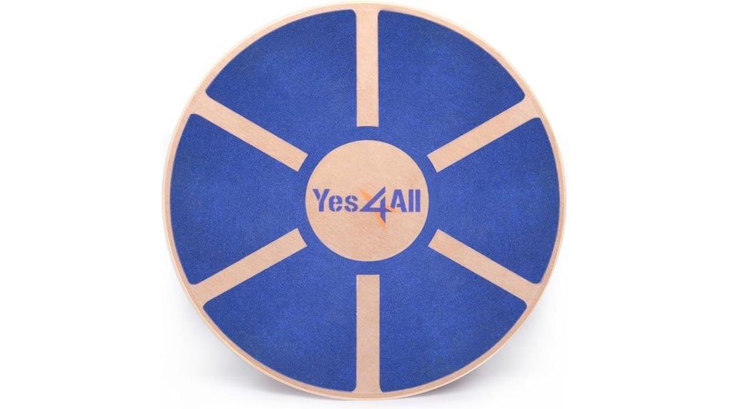 wooden wobble board for training