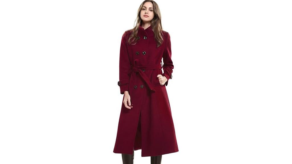 wool winter trench coat