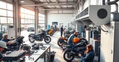 workshop vehicle air filtration