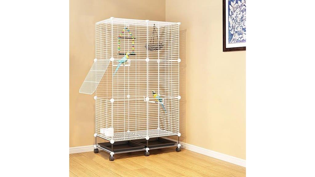 wrought iron 3 tier cage