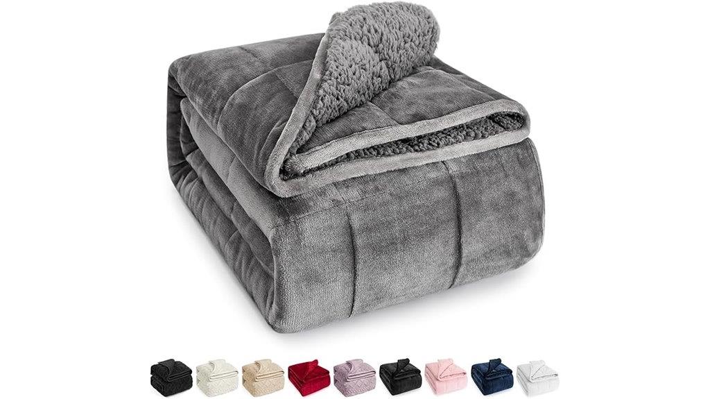 adult sherpa fleece blanket