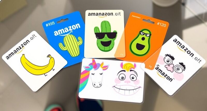 humorous amazon gift cards