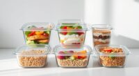 top glass meal storage
