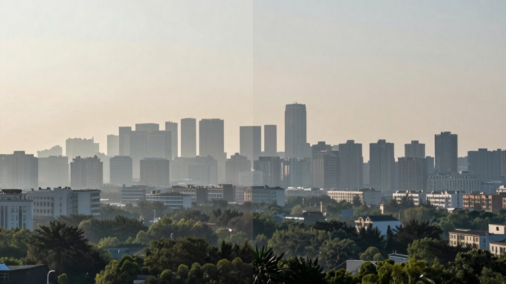 before and after air quality testing