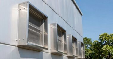 clean outdoor air intake